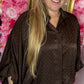 Blouse Shine Butty Bruin Plus Size Maat 44 t/m 48-50
