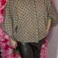 Blouse Butterfly Love Bruin Plus Size Maat 44 t/m 48-50