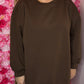 Trui Ultime Cozy Bruin Plus Size Maat 48 t/m 52