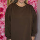Trui Ultime Cozy Bruin Plus Size Maat 48 t/m 52