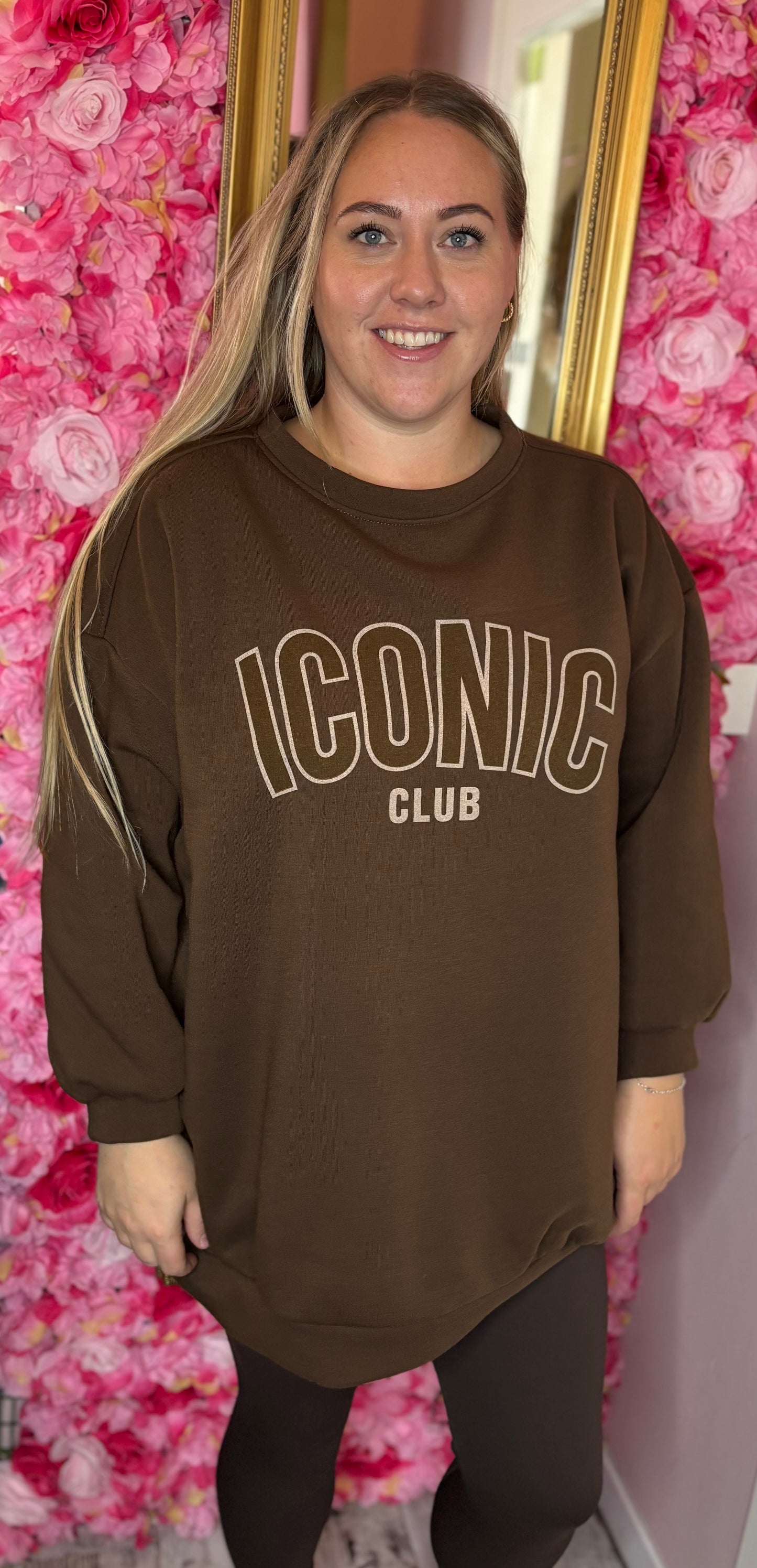 Trui Icon Soft Bruin Plus Size Maat 48 t/m 52-54