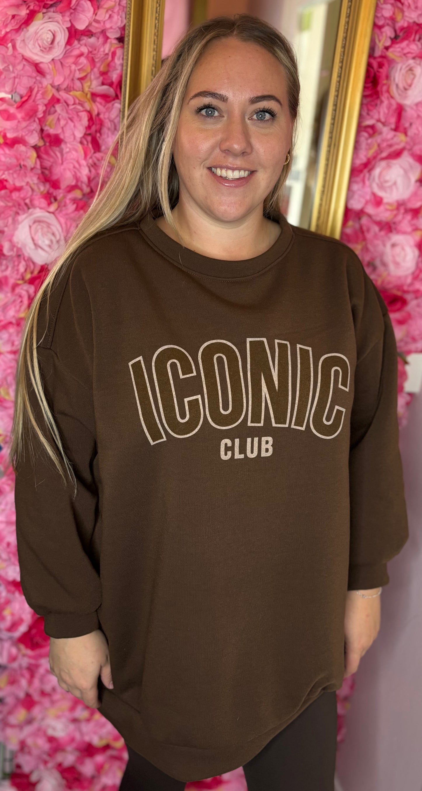 Trui Icon Soft Bruin Plus Size Maat 48 t/m 52-54