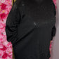 Sweater Silver Crush Zwart Plus Size Maat 48 t/m 52