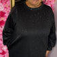 Sweater Silver Crush Zwart Plus Size Maat 48 t/m 52