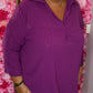 Blouse Glam Balloon Cyclaam Plus Size maat 48 t/m 54