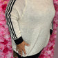 Trui Cozy Stripes Creme Plus Size Maat 48 t/m 52