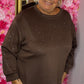 Sweater Silver Crush Bruin Plus Size Maat 48 t/m 52