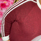 Trui Cozy Stripes Bordeaux Plus Size Maat 48 t/m 52