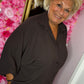 Blouse Breezy Vlinder Bruin Plus Size maat 48 t/m 54