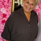 Blouse Breezy Vlinder Bruin Plus Size maat 48 t/m 54