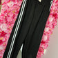 Broek Pof Suedine Zwart Plus Size Maat 48 t/m 52