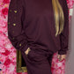 Set Heart Crush Bordeaux Plus Size maat 44 tot 48
