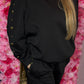 Set Heart Crush Zwart Plus Size maat 44 tot 48