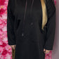 Hoodie Longline Zwart Plus Size Maat 44 t/m 48-50