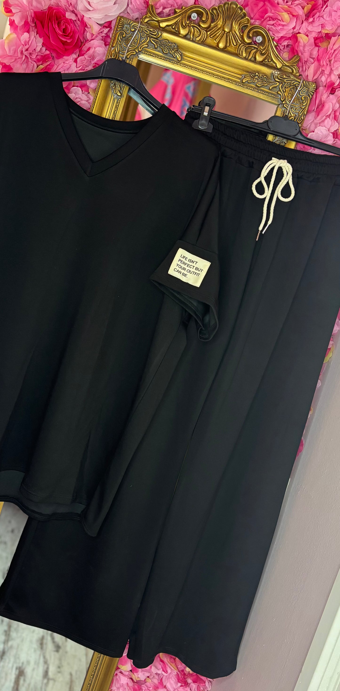 Comfy Set Sunny Perfect XL Zwart Plus Size maat 46 t/m 52