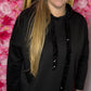 Hoodie Shine On Zwart Plus Size Maat t/m 48