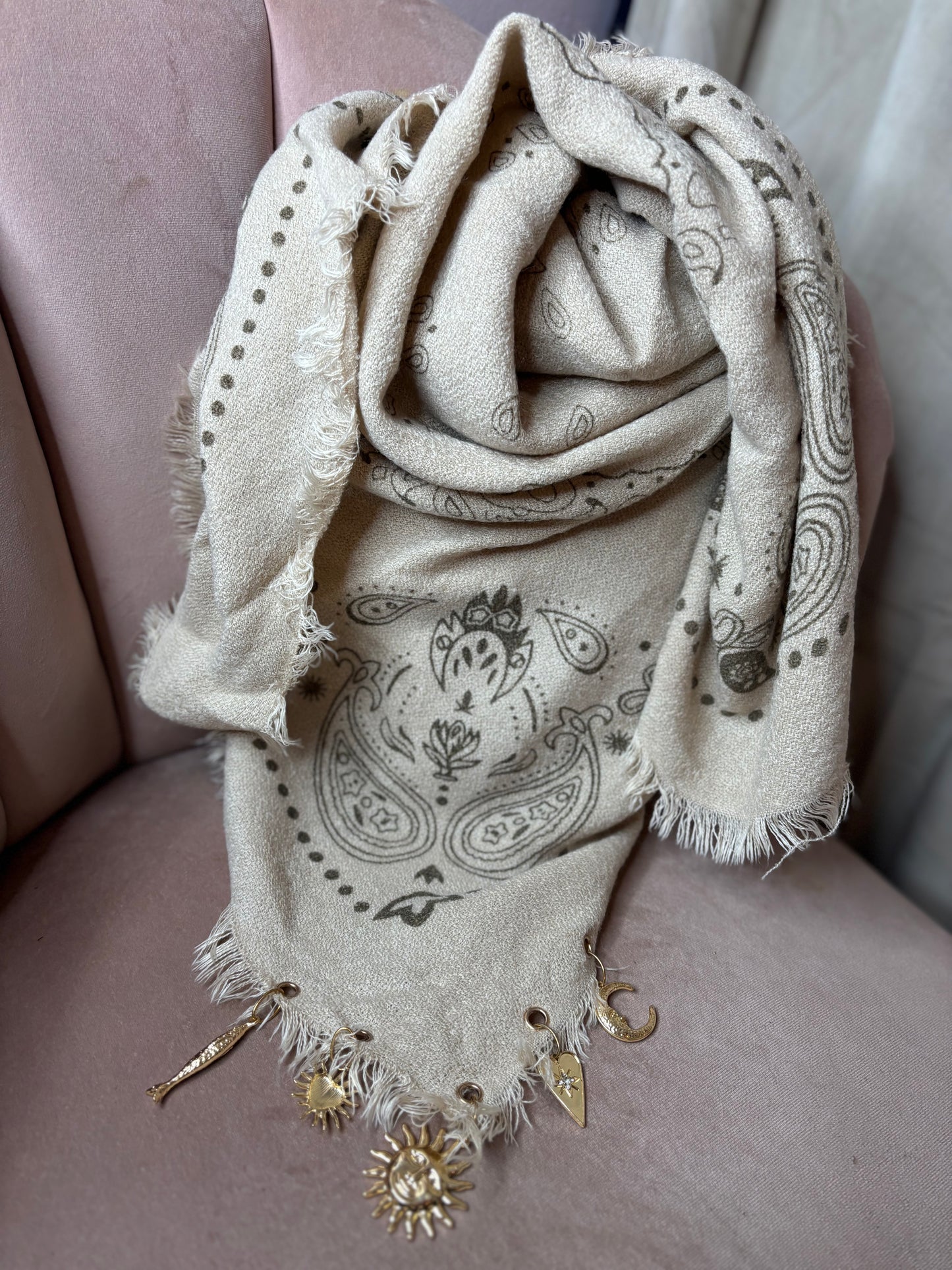 Sjaal Country Bedel Beige