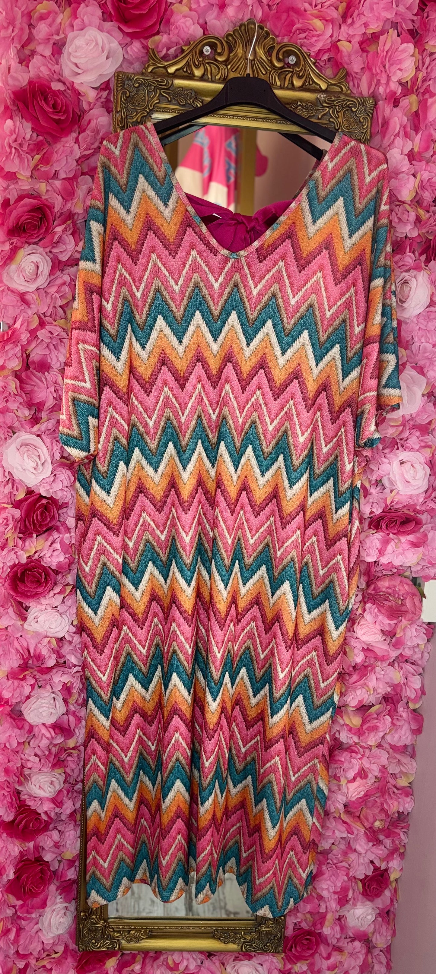 Jurk Sparkle Hope Fuchsia Plus Size Maat 48 t/m 54