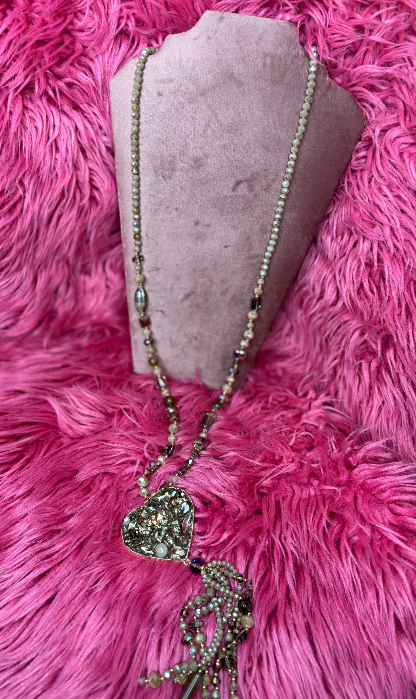 Ketting Kiss Beige