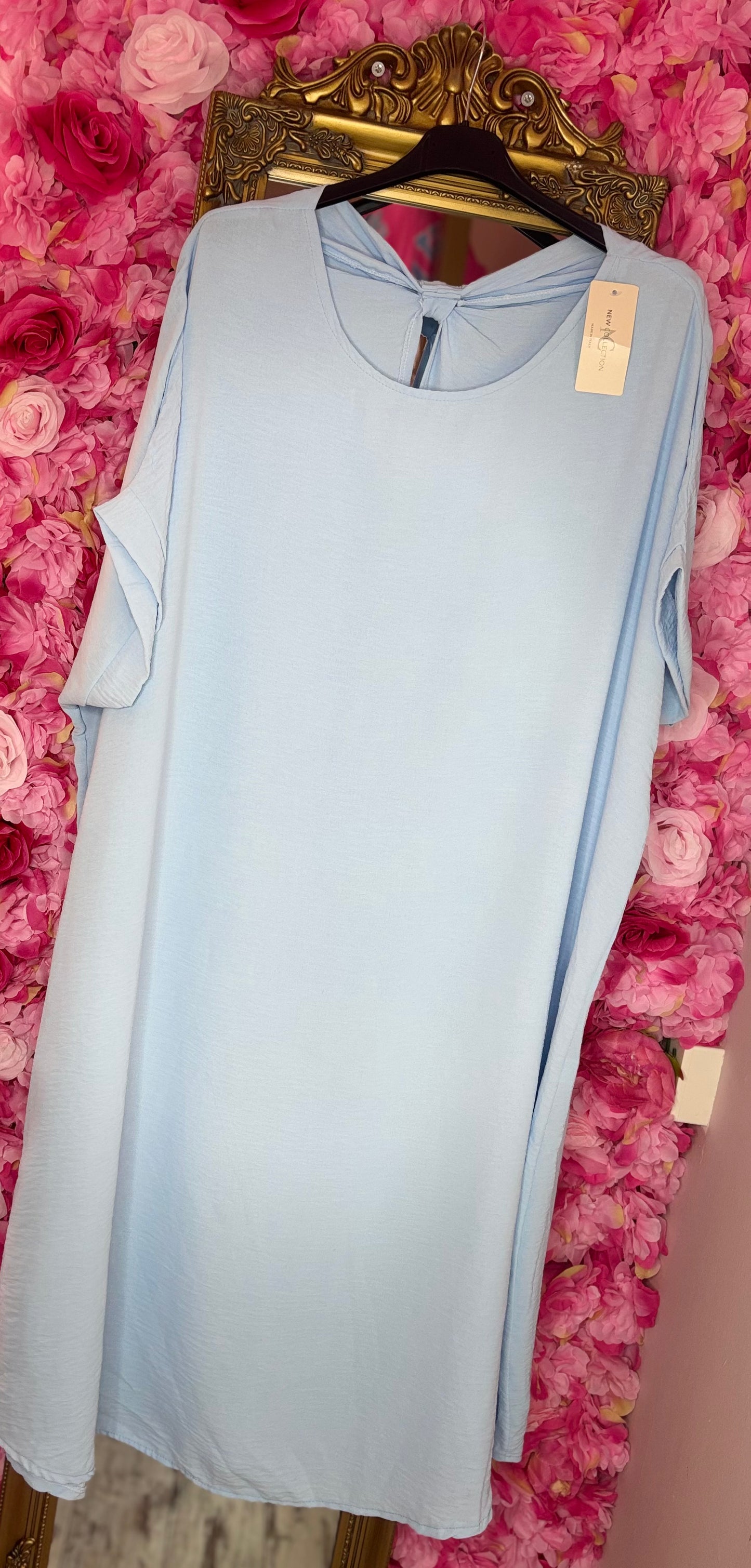 Jurk Classic Licht Blauw Plus Size Maat 48 t/m 54
