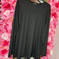 Long Sleeve Daily Glam Zwart Plus Size maat 46 t/m 50