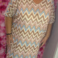 Jurk Sparkle Hope Beige Plus Size Maat 48 t/m 54