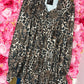 Blouse Roses Bruin Plus Size Maat 48 t/m 52-54