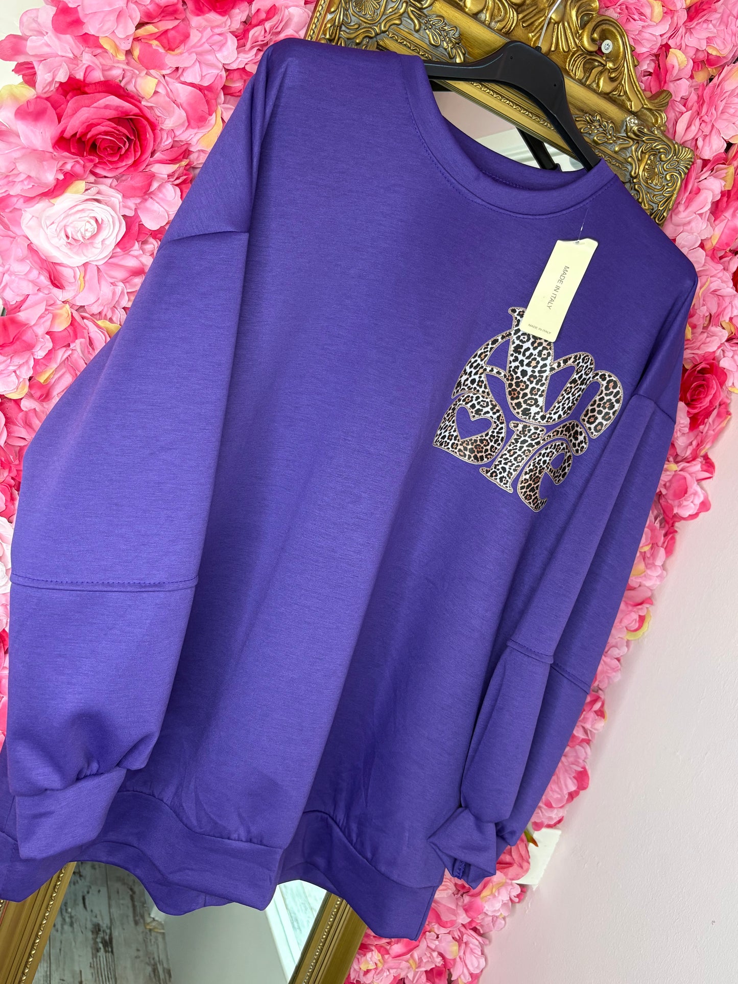 Sweater Amour Paars Plus Size tot maat 48