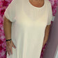 Jurk Classic Beige Plus Size Maat 48 t/m 54