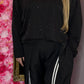 Long Sleeve Daily Glam Zwart Plus Size maat 46 t/m 50