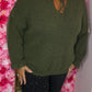 Trui Cozy Ruffle Leger Groen Size Maat 46 t/m 50