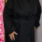 Jas Mantel Zwart Plus Size Maat 50 t/m 54