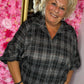 Blouse Glamour Wings Zwart Plus Size Maat 46 t/m 50-52