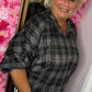 Blouse Glamour Wings Zwart Plus Size Maat 46 t/m 50-52