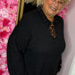 Trui Cozy Ruffle Zwart Size Maat 46 t/m 50