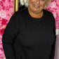 Long Sleeve Every Day Zwart Plus Size maat 46 t/m 50