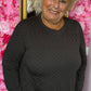 Long Sleeve Daily Glam Bruin Plus Size maat 46 t/m 50