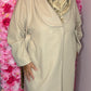 Jas Mantel Creme Plus Size Maat 50 t/m 54