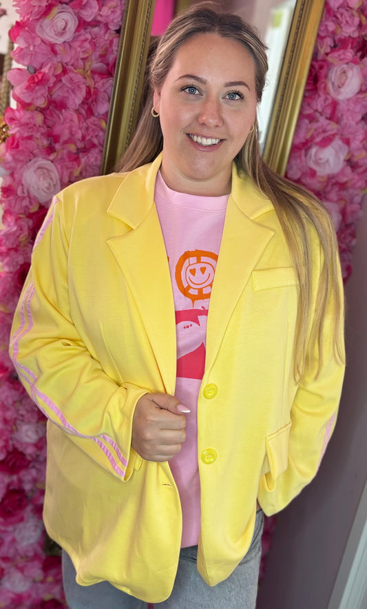 Colbert Soft Geel Plus size Maat 46 t/m 52-54 (dicht)