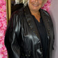 Colbert Leather Look Stud Zwart Plus size Maat 50 t/m 54