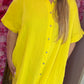 Jurk Door Geel Plus Size Maat 48 t/m 54