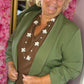 Blazer Basic Leger Groen Plus Size Maat 44 t/m 50