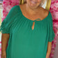 Blouse Sam Gucci Groen Plus Size maat 46 t/m 52