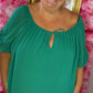 Blouse Sam Gucci Groen Plus Size maat 46 t/m 52
