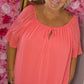 Blouse Sam Koraal Plus Size maat 46 t/m 52