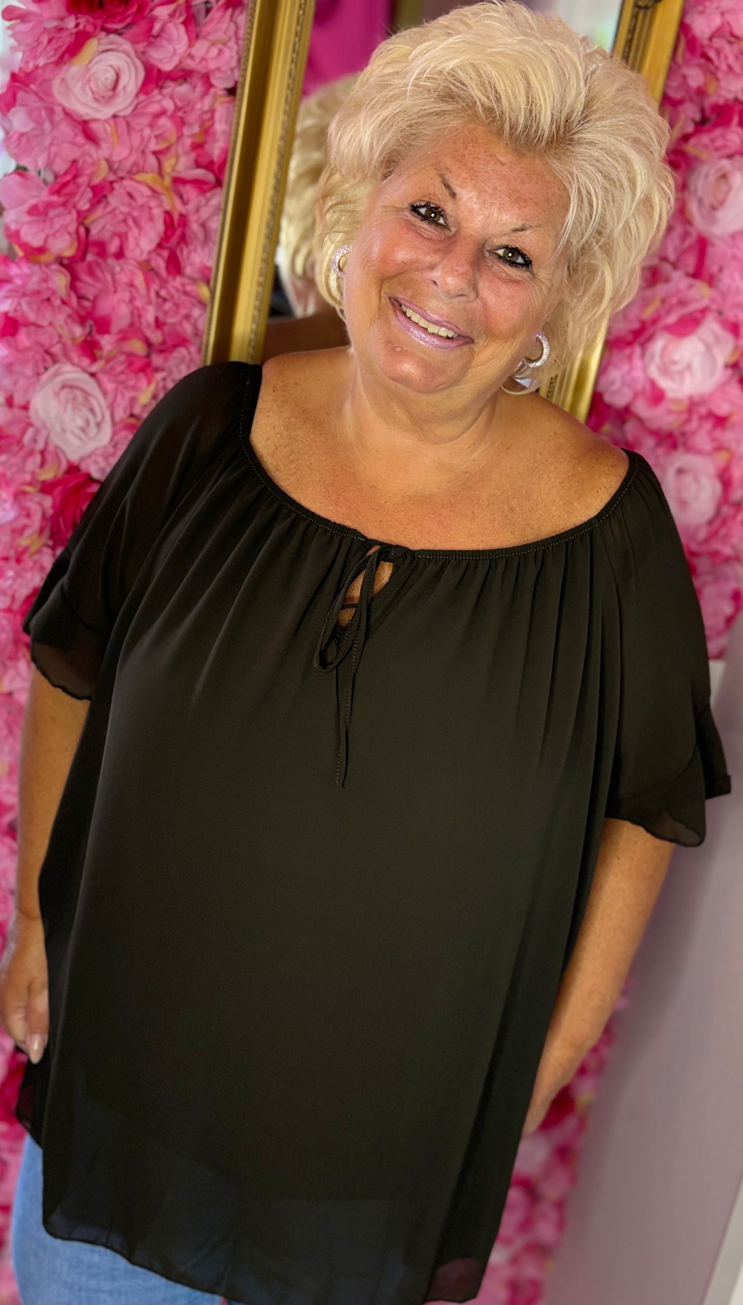 Blouse Sam Bruin Plus Size maat 46 t/m 52
