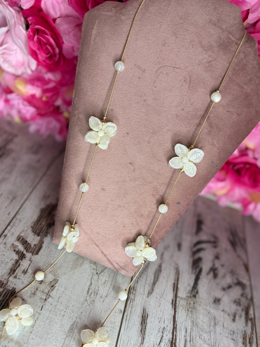 Ketting Creme Flower
