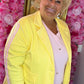 Colbert Soft Geel Plus size Maat 46 t/m 52-54 (dicht)
