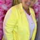 Colbert Soft Geel Plus size Maat 46 t/m 52-54 (dicht)