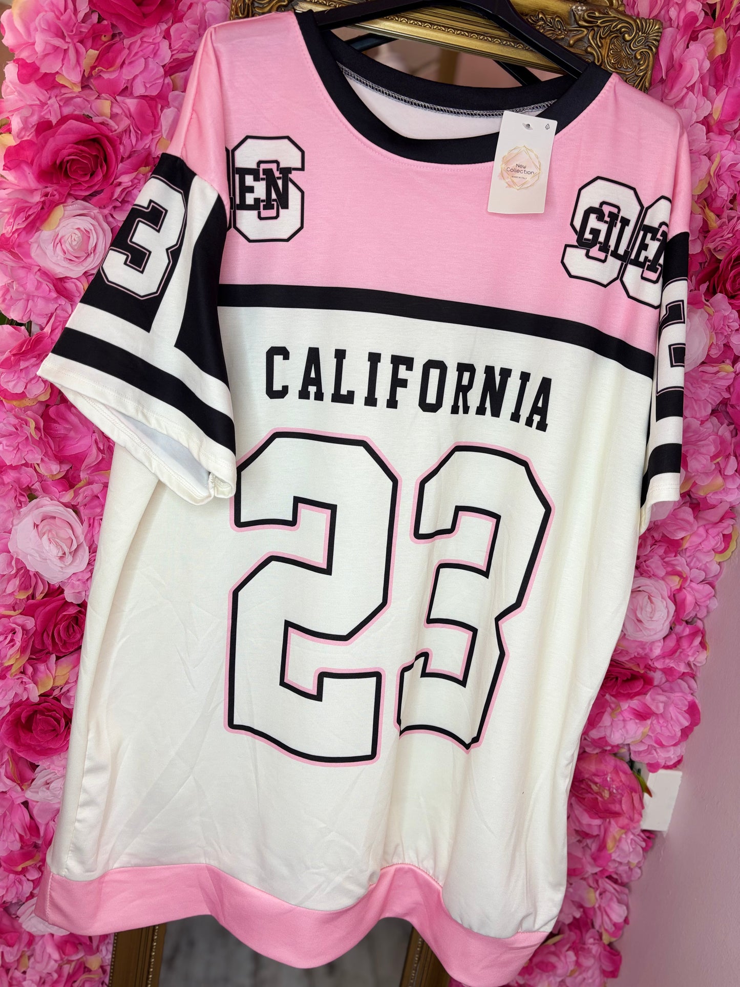 Lang T-shirt/ Jurk Cali 23 Licht Roze Maat 48 t/m 54
